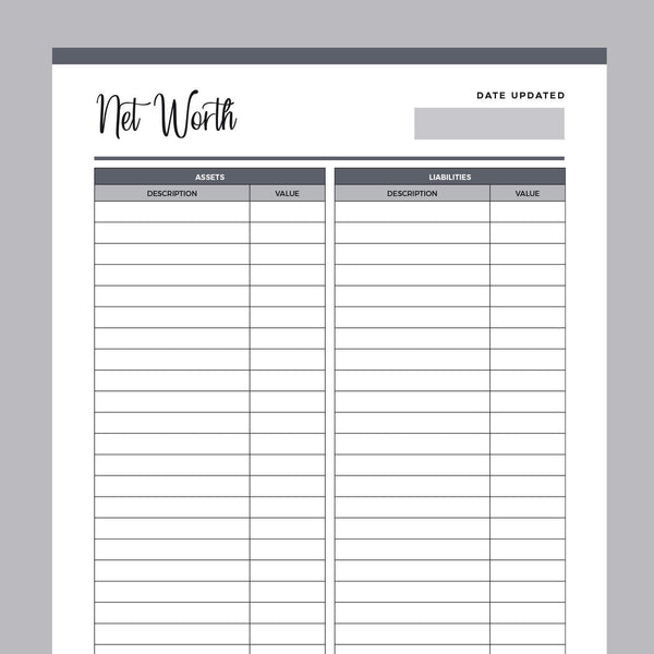 Printable Net Worth Calculator | Instant Download PDF Planner – Plan Print Land printable-net-worth-calculator-instant-download-pdf-planner-plan-print-land