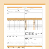 Printable Nurse Handover Report - Orange