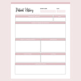 Printable Nursing Patient History