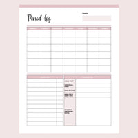 Printable Period Tracker Journal - Page 2