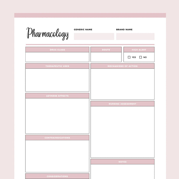 printable-pharmacology-cheat-sheet-instant-download-pdf-plan-print-land for Free Printable Drug Cards For Nursing Students Printable Pharmacology Cheat Sheet | Instant Download PDF – Plan Print Land for Free Printable Drug Cards For Nursing Students
