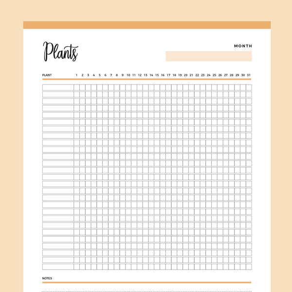 Printable Plant Watering Chart – Plan Print Land printable-plant-watering-chart-plan-print-land
