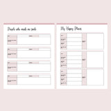 Printable Positivity and Happiness Planner