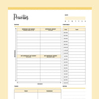 Printable Priority Assignment Printable Priority Matrix and Planner | Instant download PDF | A4 & US ...