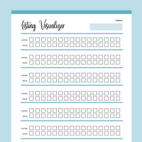 Printable Product Listing Visualizer - Blue