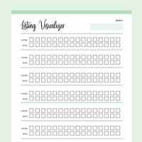 Printable Product Listing Visualizer - Green
