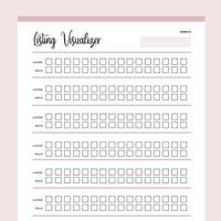 Printable Product Listing Visualizer - Pink
