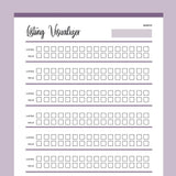 Printable Product Listing Visualizer - Purple