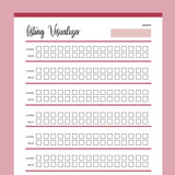 Printable Product Listing Visualizer - Red