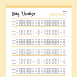 Printable Product Listing Visualizer - Yellow