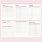 Printable puppy training binder - food and health