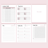 Printable puppy training binder - Notes and Lists