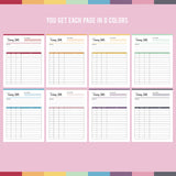 Printable puppy training binder - color options