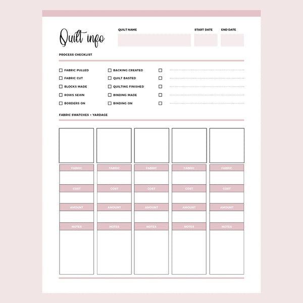 printable-quilt-information-overview-template-instant-download-pdf-plan-print-land for Free Printable Quilt Project Planner Pdf Printable Quilt Information Overview Template | Instant download PDF – Plan Print Land for Free Printable Quilt Project Planner Pdf