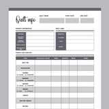 Printable Quilting Journal - Grey