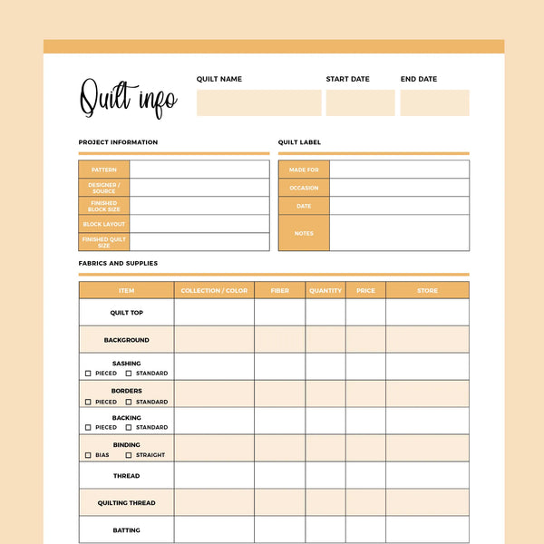 printable-quilting-journal-instant-download-pdf-a4-us-letter-plan-print-land for Free Printable Quilt Journal Pages Printable Quilting Journal | Instant download PDF | A4 & US Letter – Plan Print Land for Free Printable Quilt Journal Pages