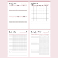 Printable Reading Journal - Trackers