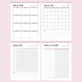 Printable Reading Journal - Trackers
