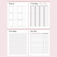 Printable Reading Journal - Book Challenges