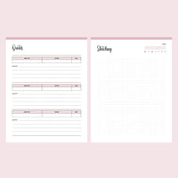 Printable Reading Journal - Quotes and Sketches