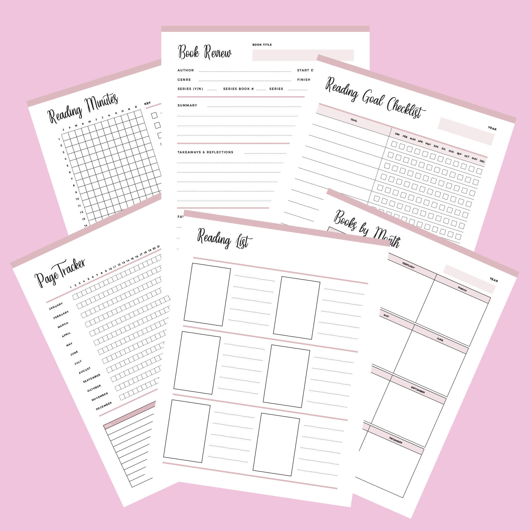 printable-reading-journal-instant-download-pdf-18-pages-plan-print-land for Free Printable Reading Journal Template Printable Reading Journal | Instant Download PDF | 18 PAGES – Plan Print Land for Free Printable Reading Journal Template