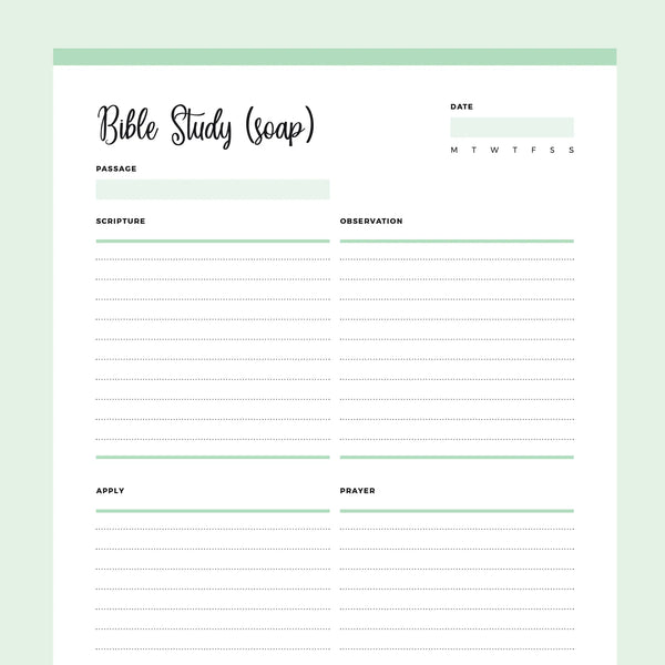 Printable SOAP Bible Study Template | Instant Download PDF – Plan Print Land printable-soap-bible-study-template-instant-download-pdf-plan-print-land