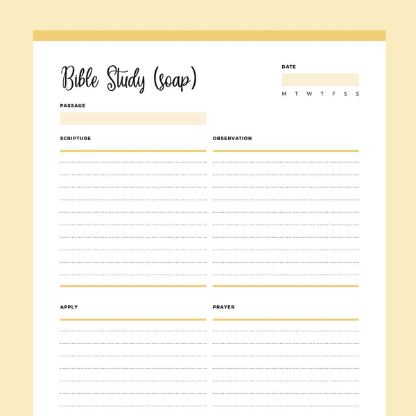 Printable SOAP Bible Study Template | Instant Download PDF – Plan Print Land printable-soap-bible-study-template-instant-download-pdf-plan-print-land
