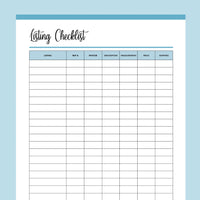 Printable Sellers Checklist For Listing Products - Blue