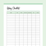 Printable Sellers Checklist For Listing Products - Green