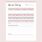 Printable Skin Care Product Trial Tracking - Page 1