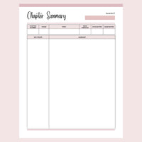 Printable Student Chapter Summary
