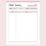Printable Student Chapter Summary