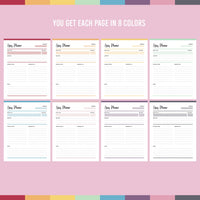 Printable Student Planner Pack - Color Options