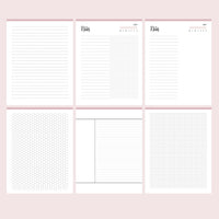 Printable Student Planner Pack - Notes