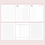 Printable Student Planner Pack - Notes