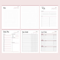 Printable Student Planner Pack - Lists and Grades