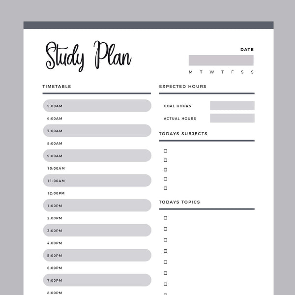 Printable Study Planner β Plan Print Land printable-study-planner-plan-print-land