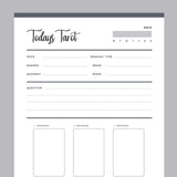 Printable Tarot Journal - Grey