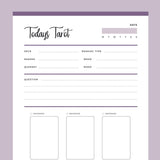Printable Tarot Journal - Purple