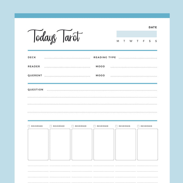 Printable Tarot Journal | 6 Card Spread – Plan Print Land printable-tarot-journal-6-card-spread-plan-print-land