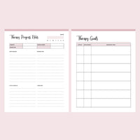 Printable Therapy Notes