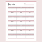 Printable Weekly Overview Planner