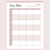 Printable Weekly Prayer Planner