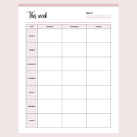 Printable Weekly To-Do Planner