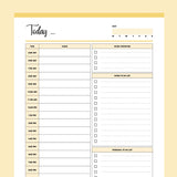Printable Work From Home Planner - Yellow