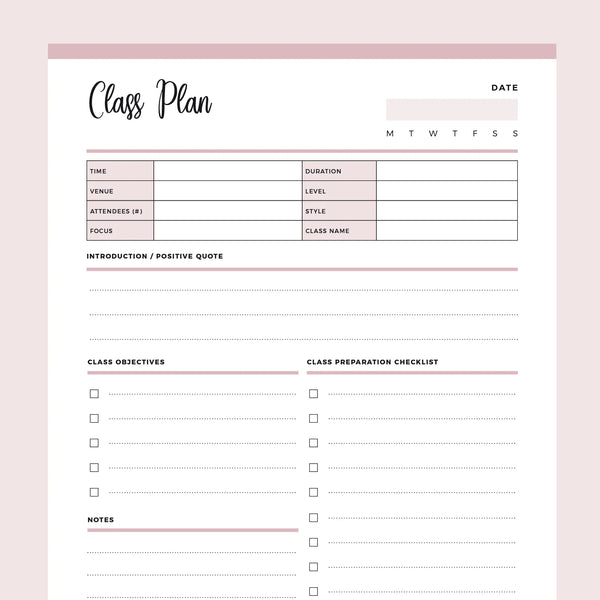Printable Yoga Class Schedule Template Printable Yoga Class Schedule Template