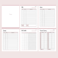 Printable business planner for yoga instructor