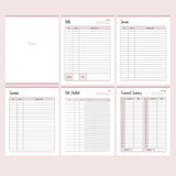 Printable business planner for yoga instructor