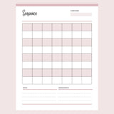 Printable Yoga Sequencing Planner - Page 1