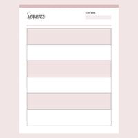 Printable Yoga Sequencing Planner - Page 3